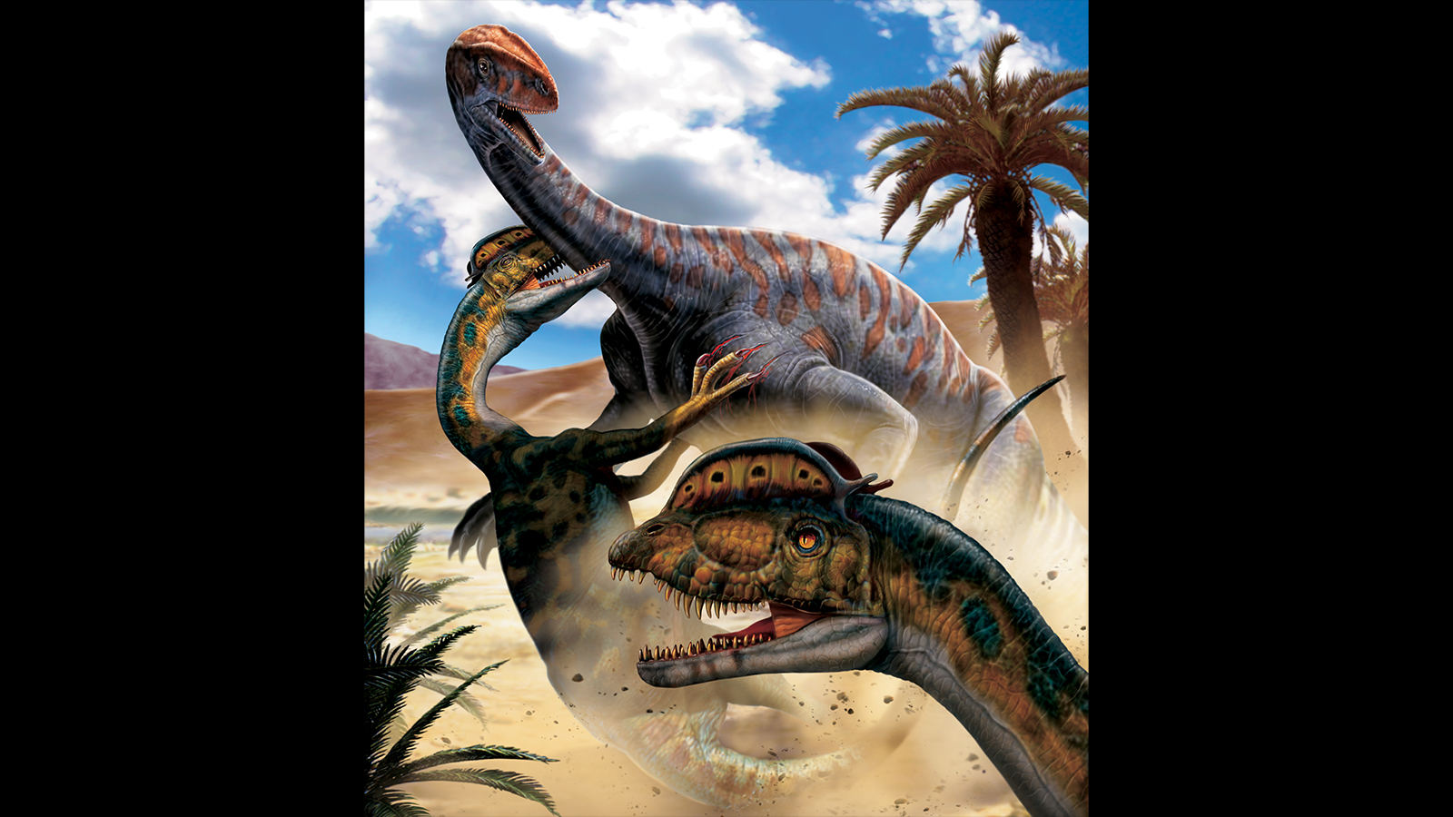 dilophosaurus-hunting