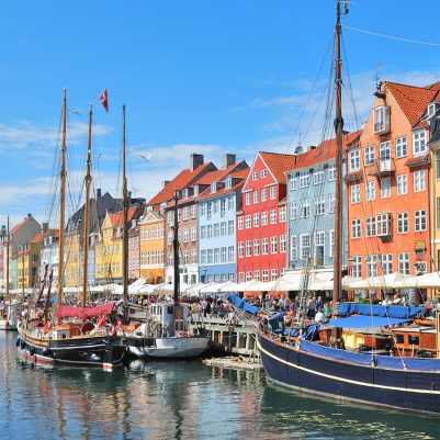One of the most beautiful and romantic places in  Copenhagen - Nyhavn Harbor