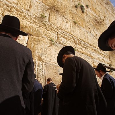Jews gather every day to pray at the Western Wall in Jerusalem,